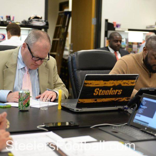 Steelers GM Kevin Colbert with head coach Mike Tomlin